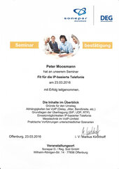 Herr Peter Moosmann, IP-basierte Telefonie